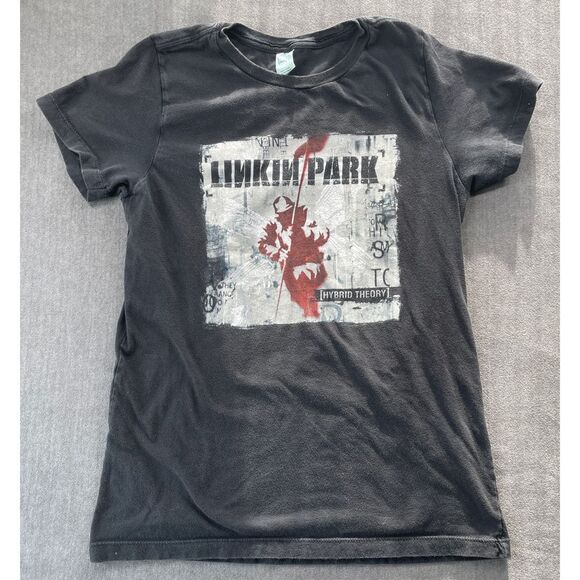 Linkin Park Hybrid Theory Band T Shirt Mens S Black Y2K Nu Metal Graphic Tee - Picture 1 of 7